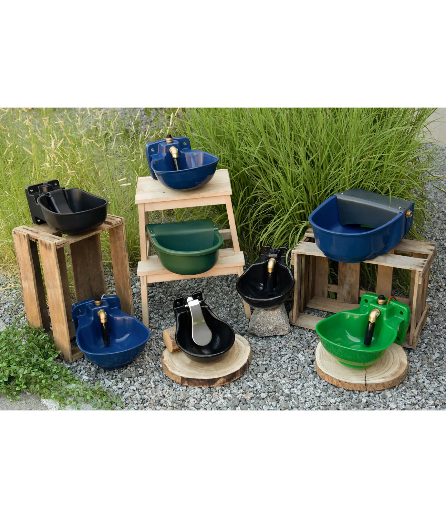 SHOWMASTER Abreuvoir à soupape 2,8 L bleu foncé