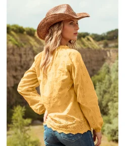 STONEDEEK Blouse Angie mangue dorée New