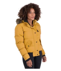 Felix Bühler Blouson à capuche Rachel mangue dorée