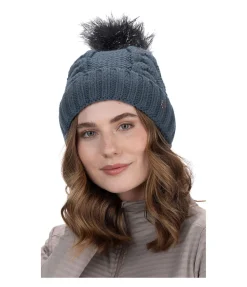 Felix Bühler Bonnet à pompon Inke pétrole Discount