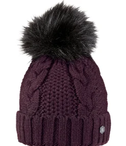 Felix Bühler Bonnet à pompon Inke prune