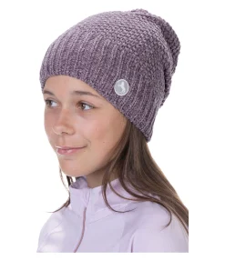 Felix Bühler Bonnet en maille enfant Berit rose-violet New