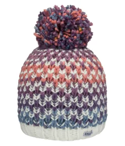 STEEDS Bonnet en tricot enfant Manon violet guimauve Hot