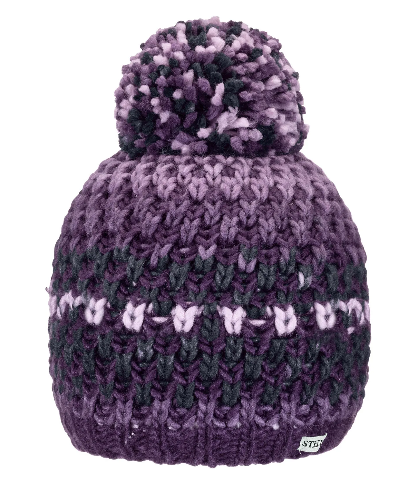 STEEDS Bonnet en tricot enfant Manon baie noir New