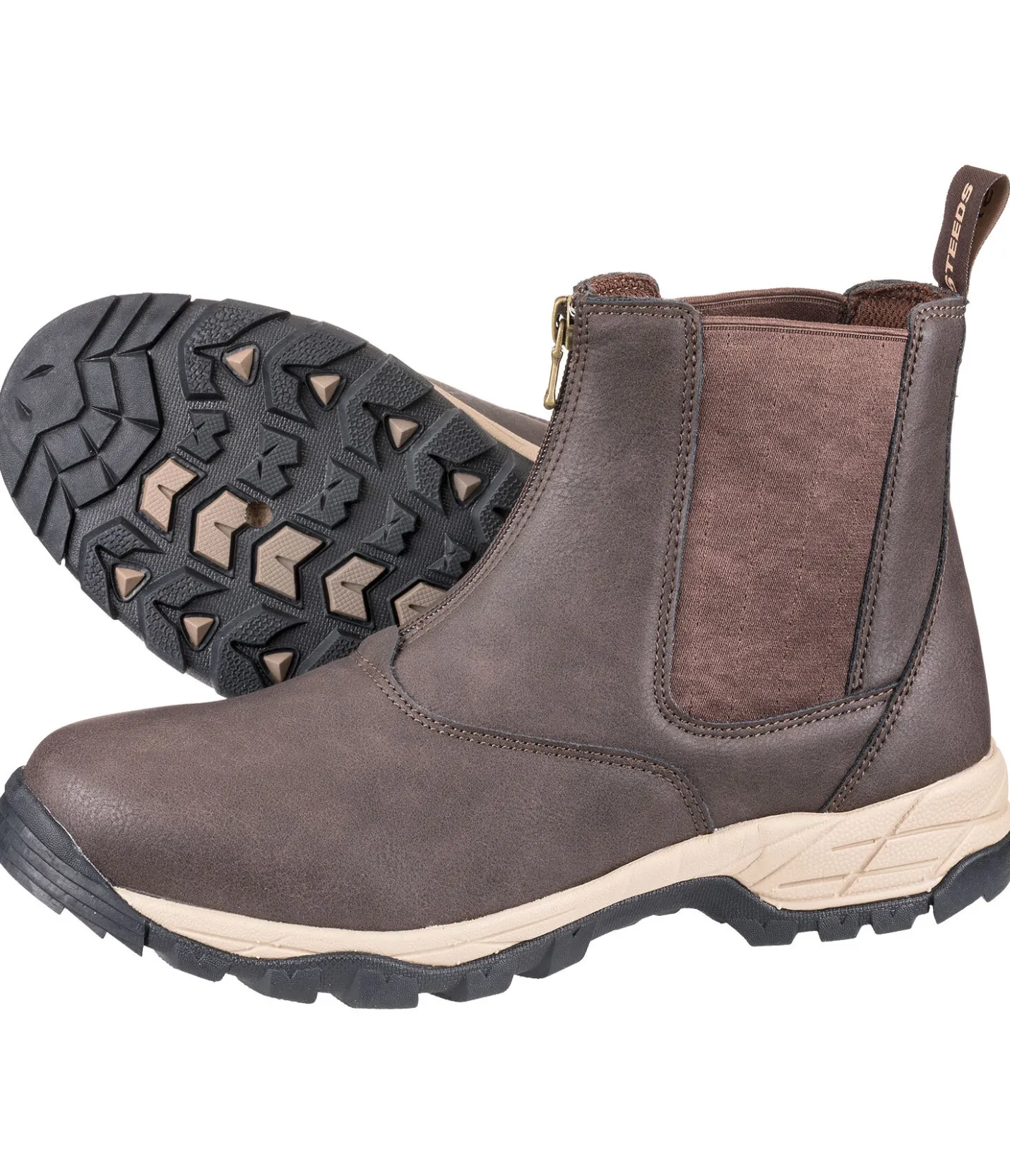 STEEDS Bottines zippées Cosy marron foncé Online