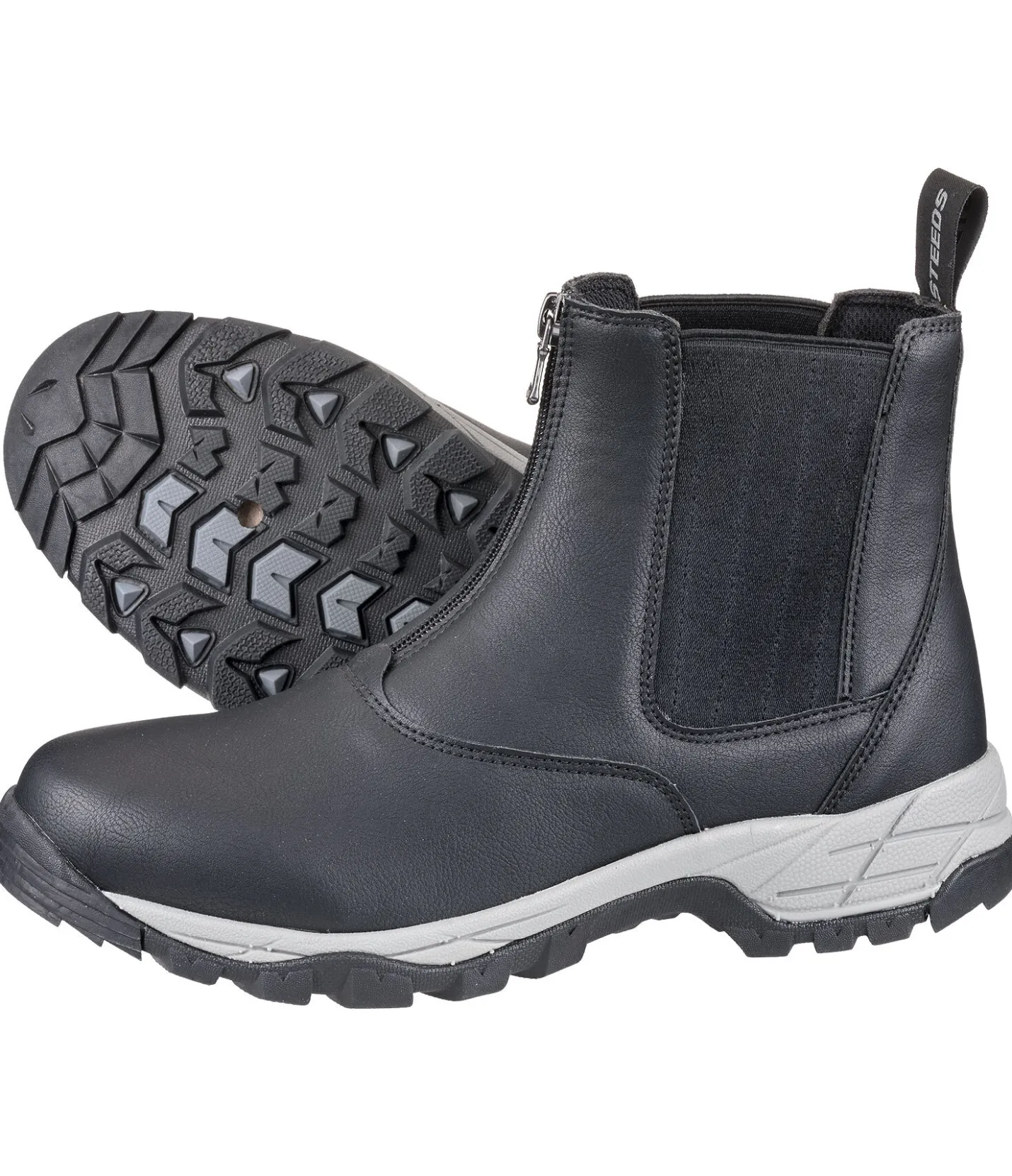 STEEDS Bottines zippées Cosy noir Discount