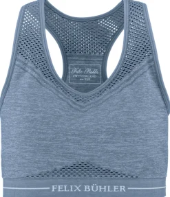 Felix Bühler Brassière de sport Hanne bleu fumée