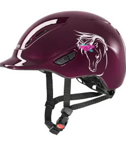 uvex Casque d'équitation enfant kidoxx flower bourgogne Online