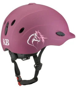 KNIGHTSBRIDGE Casque d'équitation enfant Sunny II Horse Love baie Discount