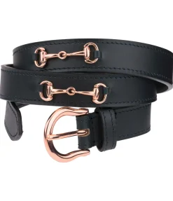 Felix Bühler Ceinture en cuir Celia navy