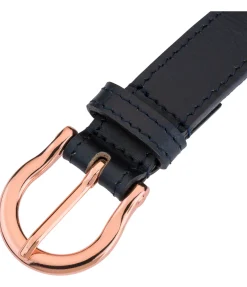 Felix Bühler Ceinture en cuir Celia navy