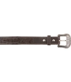 STONEDEEK Ceinture en cuir Enola marron foncé New