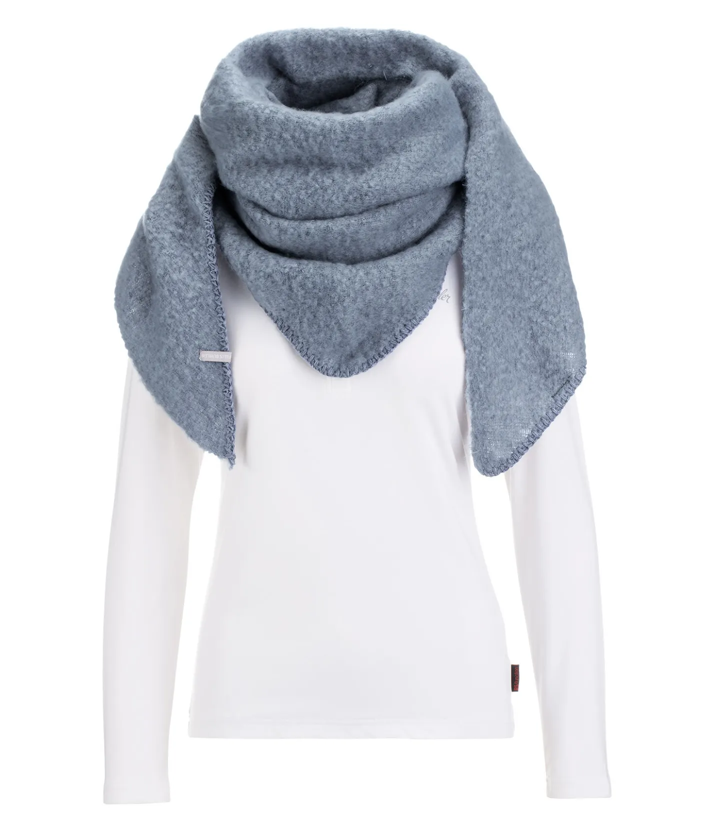 Felix Bühler Écharpe Bella bleu fumée Outlet