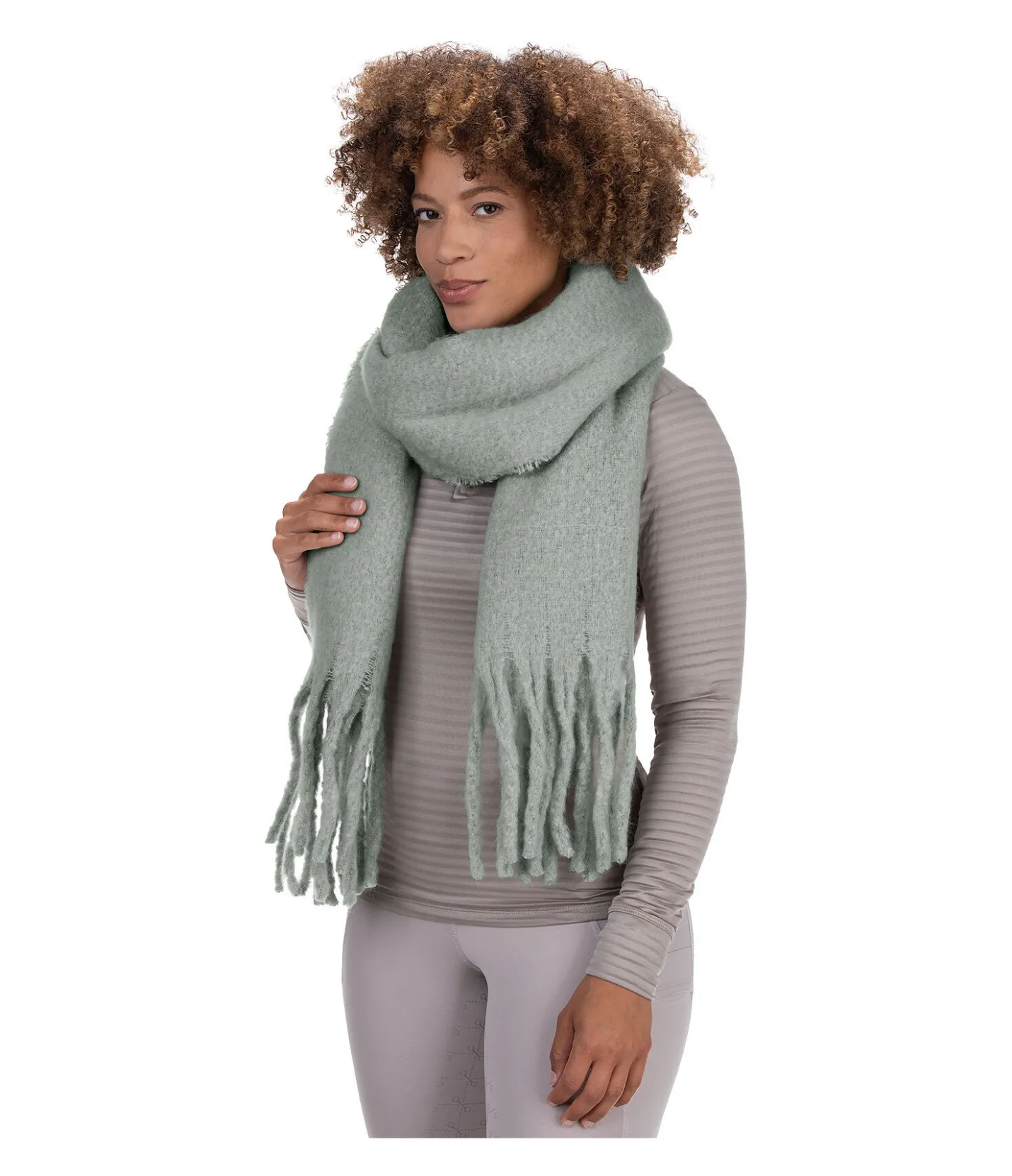 Felix Bühler Écharpe XXL Ida vert pastel Outlet