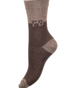 Felix Bühler Chaussettes à base de laine mérinos Ina chocolat Outlet