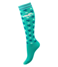 STEEDS Chaussettes enfant Stars vert aqua Best
