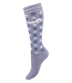STEEDS Chaussettes enfant Stars pourpre clair