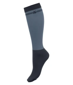 Felix Bühler Chaussettes hautes bleu fumée