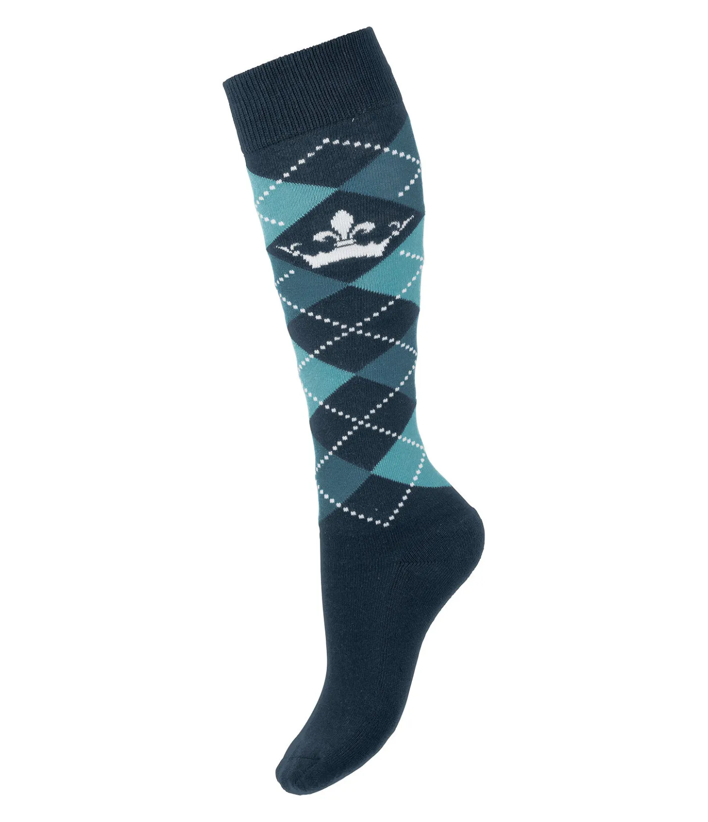 Felix Bühler Chaussettes hautes Argyle pétrole Best