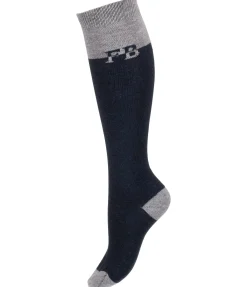 Felix Bühler Chaussettes hautes à base de laine mérinos Holly navy Clearance