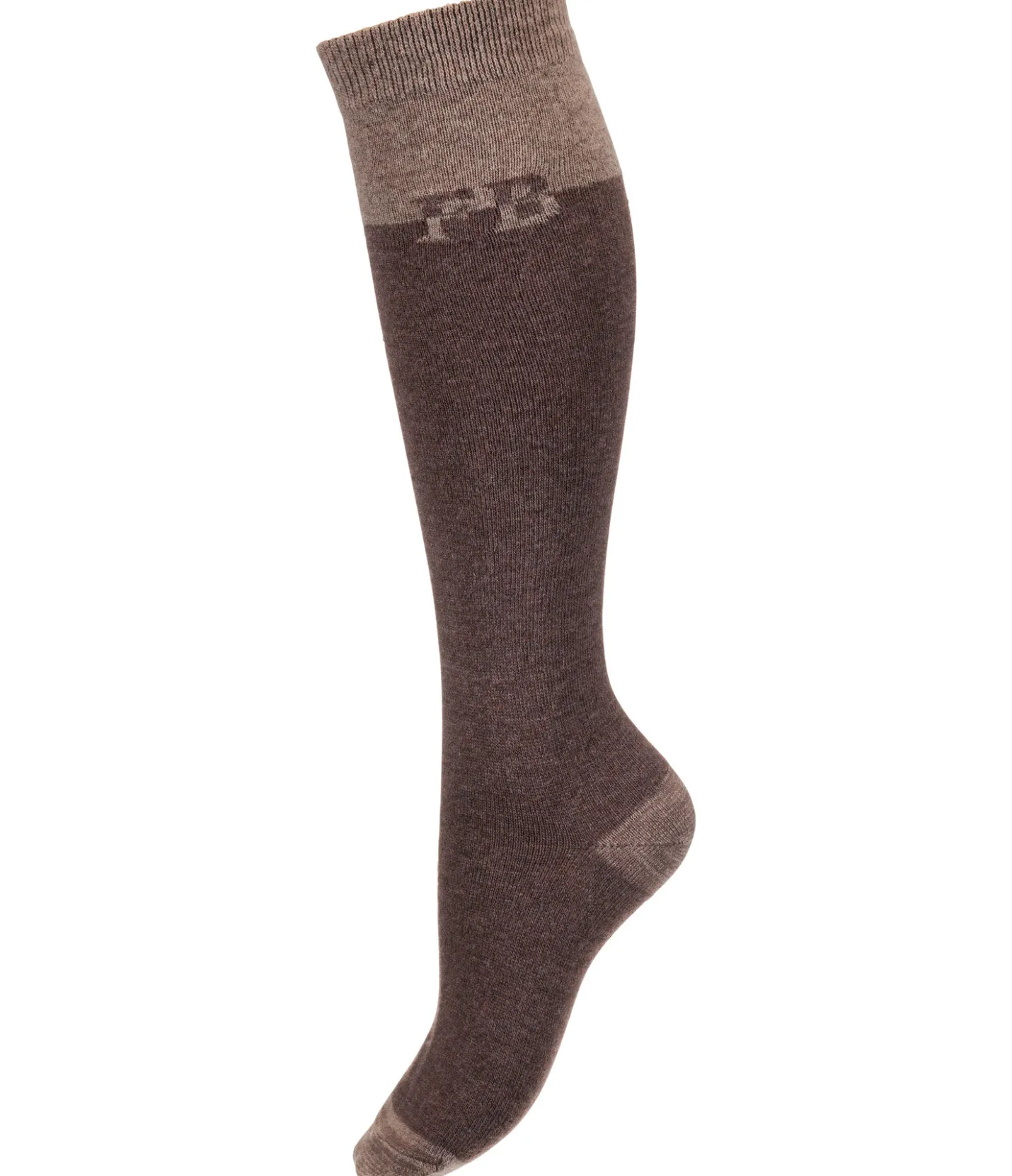 Felix Bühler Chaussettes hautes à base de laine mérinos Holly chocolat Outlet