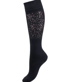 STEEDS Chaussettes hautes Glitzer marine New