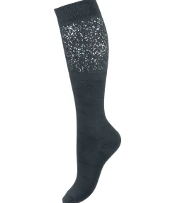 STEEDS Chaussettes hautes Glitzer ciel gris Outlet
