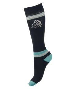 STEEDS Chaussettes hautes brillantes enfant Coolio marine Clearance