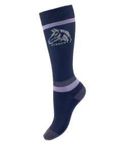 STEEDS Chaussettes hautes brillantes enfant Coolio lavande Online