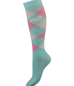 STEEDS Chaussettes hautes enfant turquoise Online