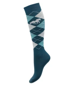 STEEDS Chaussettes hautes enfant bleu sarcelle Online