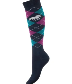 STEEDS Chaussettes hautes enfant marine New