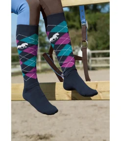 STEEDS Chaussettes hautes enfant marine New
