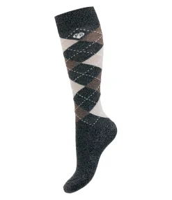 Felix Bühler Chaussettes hautes pailletées enfant Caro noir Clearance