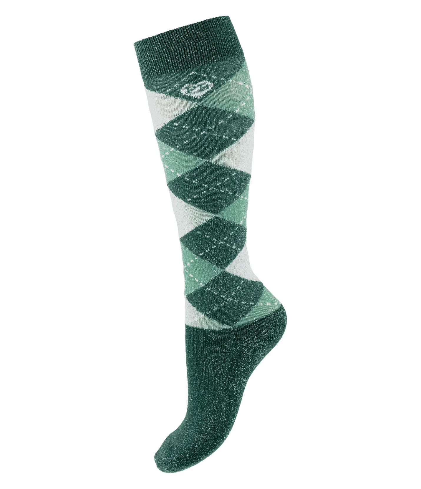 Felix Bühler Chaussettes hautes pailletées enfant Caro émeraude
