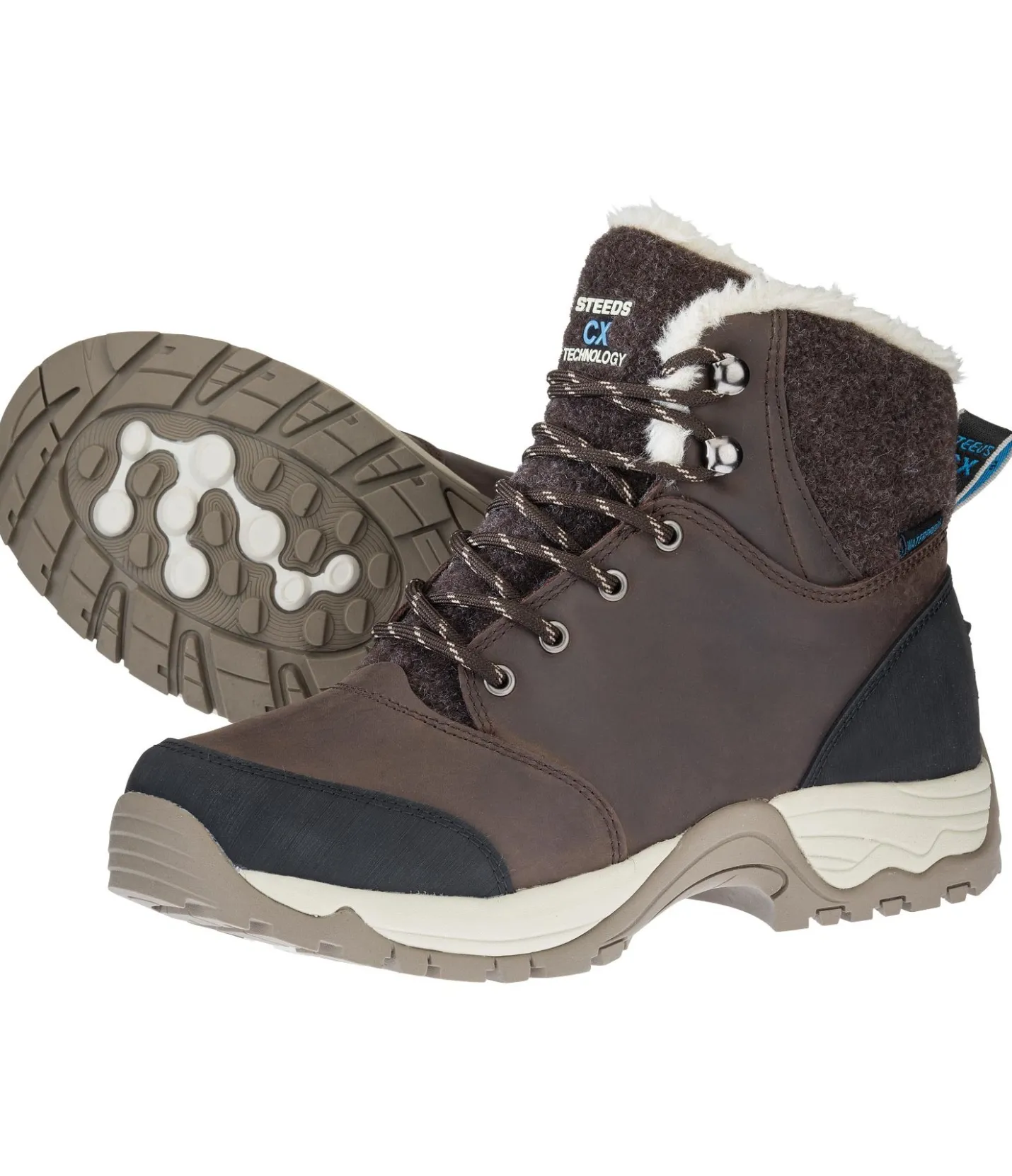 STEEDS Chaussures d'écurie d'hiver Freelander IV CX marron foncé New