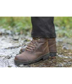 EQUESTRIAN WORK WEAR Chaussures d'écurie ou de travail à coque acier Adventure marron foncé Outlet