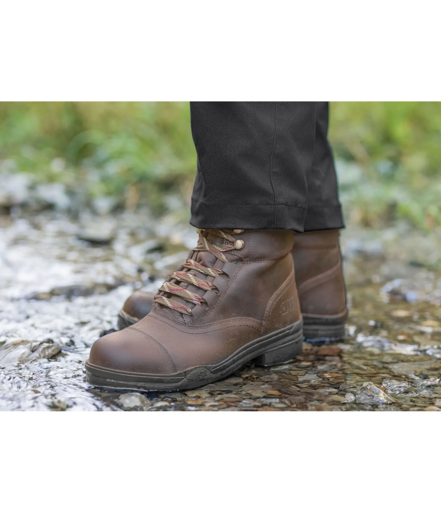 EQUESTRIAN WORK WEAR Chaussures d'écurie ou de travail à coque acier Adventure marron foncé Outlet