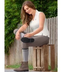STEEDS Chaussures d'équitation Stable Back Zip marron foncé Sale