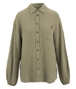 TWIN OAKS Chemise en mousseline Colorado olive clair New