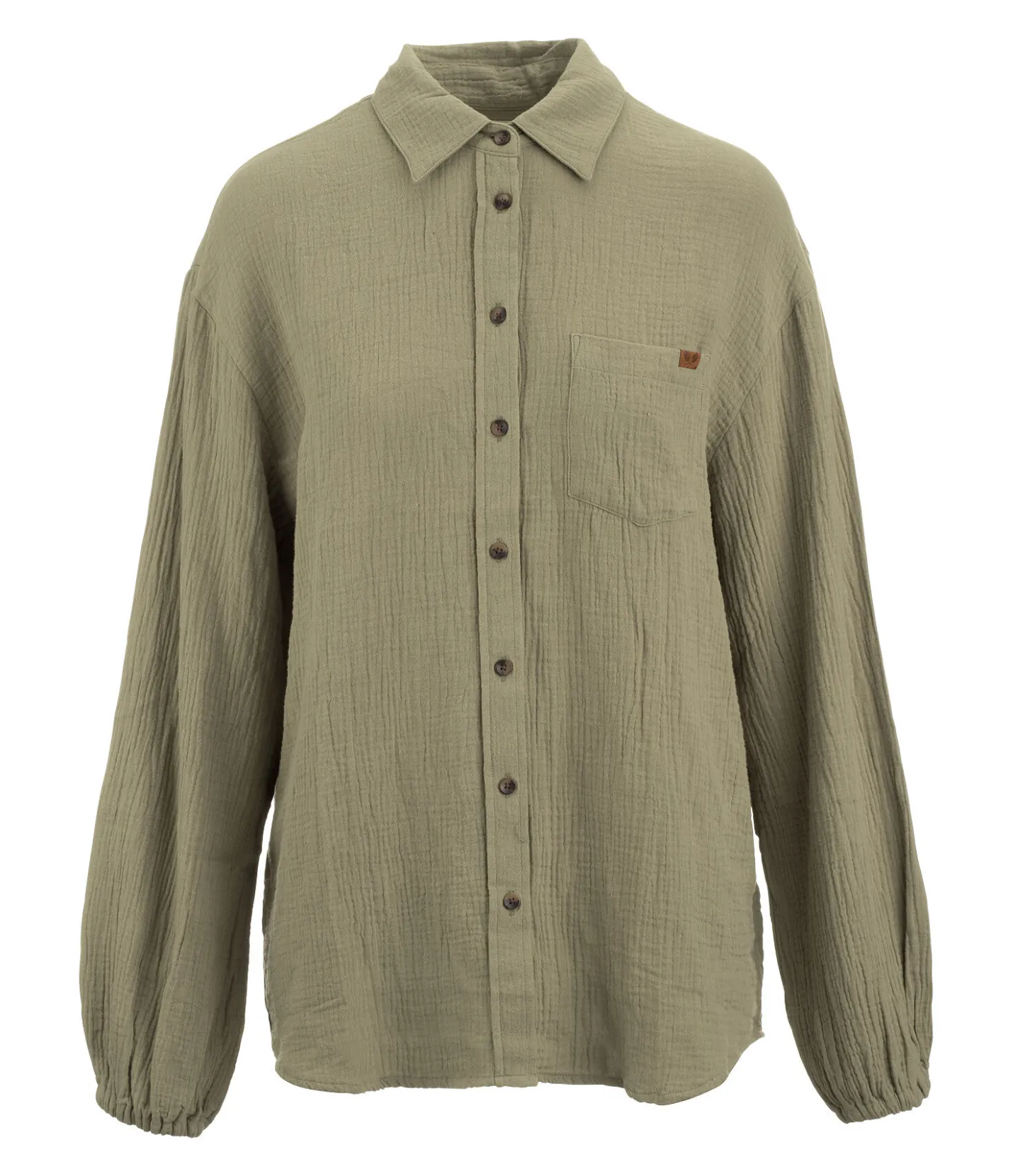 TWIN OAKS Chemise en mousseline Colorado olive clair New