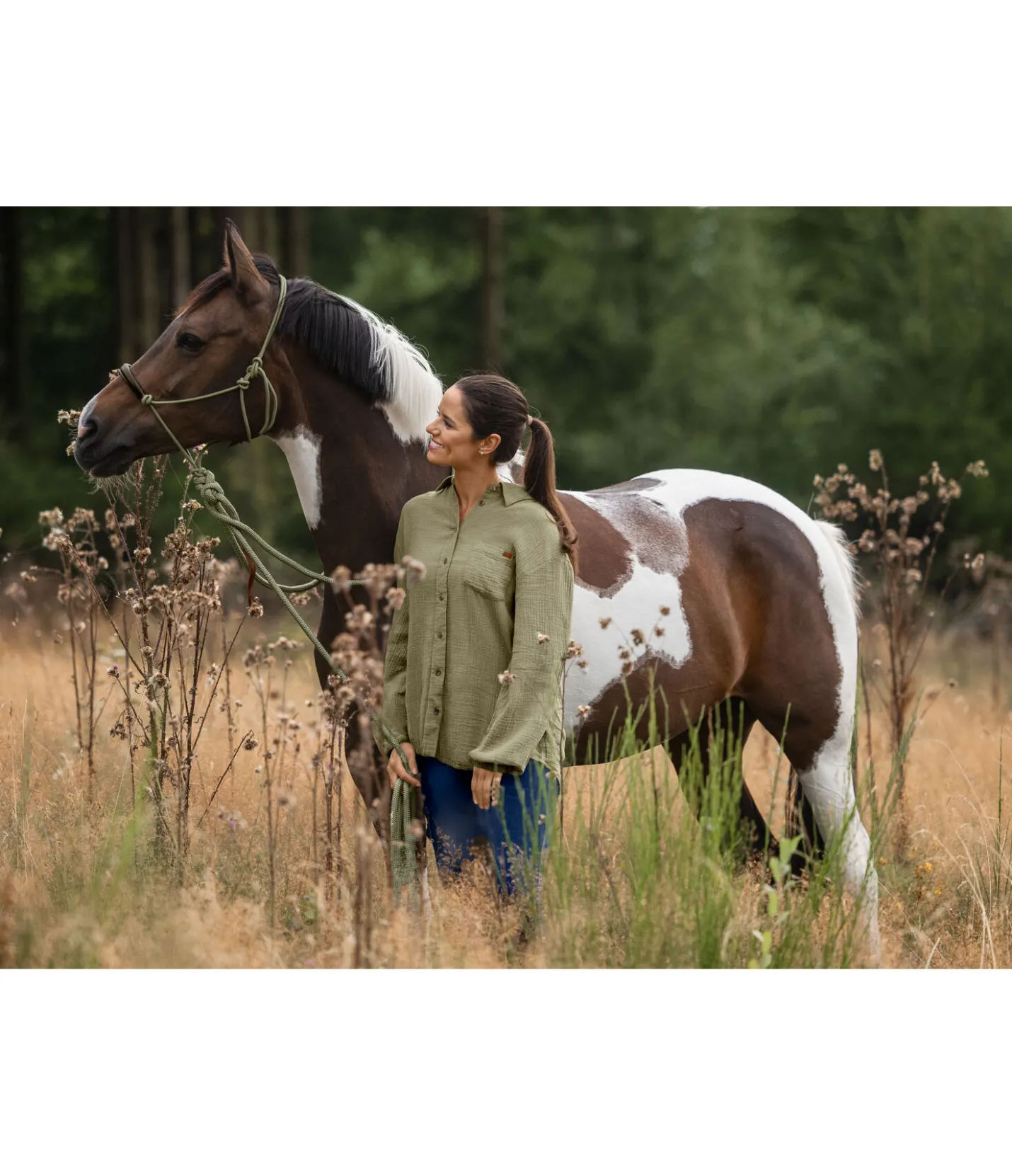TWIN OAKS Chemise en mousseline Colorado olive clair New