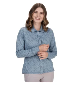 Felix Bühler Chemise technique Sophie gris bleu Best