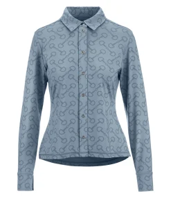 Felix Bühler Chemise technique Sophie gris bleu Best