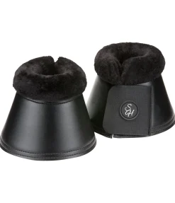 SHOWMASTER Cloches d'obstacle avec polaire Teddy Soft noir/noir Sale