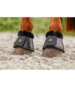 SHOWMASTER Cloches d'obstacle avec polaire Teddy Soft noir/noir Sale