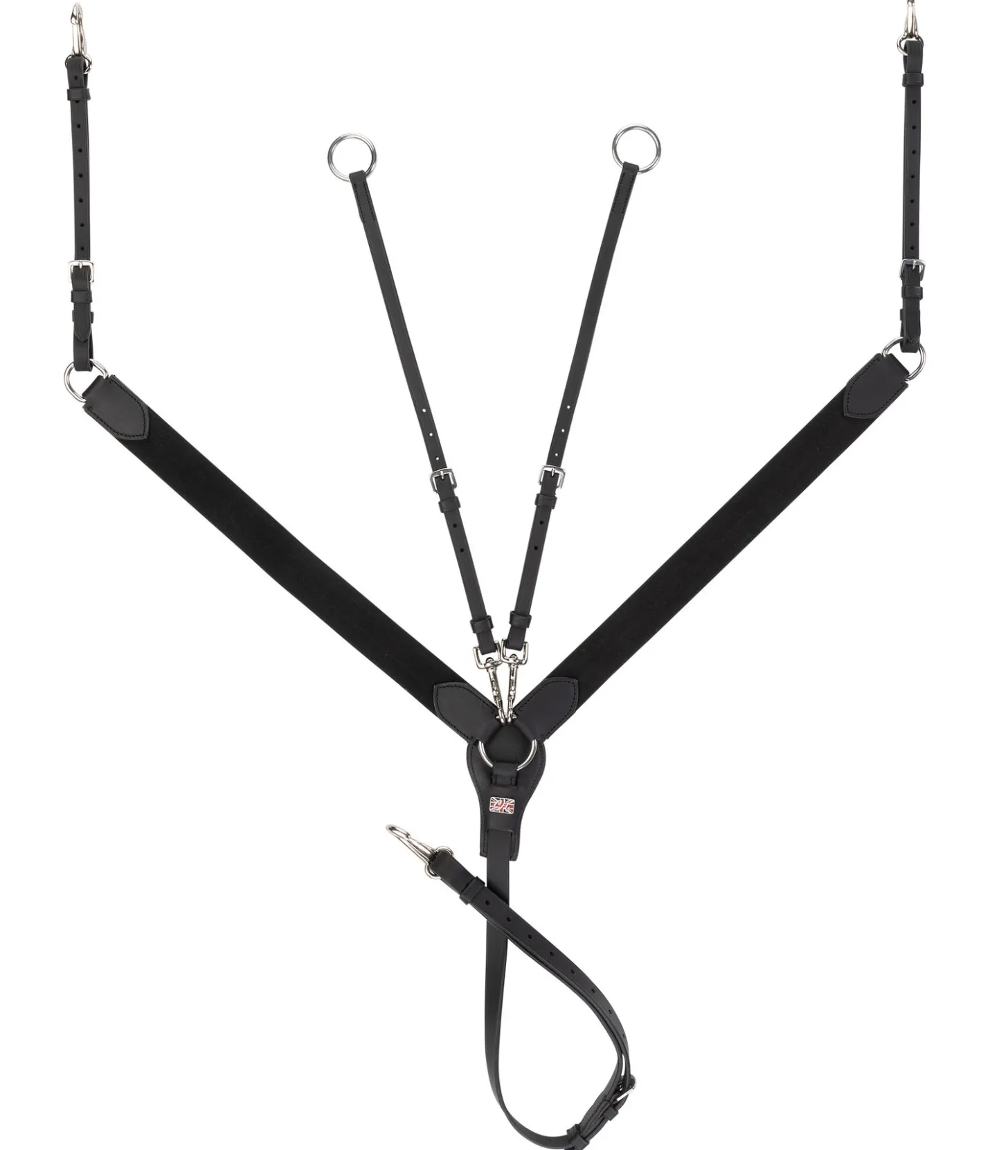 CLARIDGE HOUSE Collier de chasse en cuir gras Elastic Professional noir Online