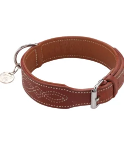 sugar dog Collier en cuir pour chien Livorno tabac