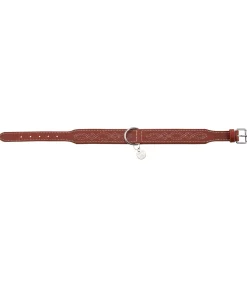sugar dog Collier en cuir pour chien Livorno tabac