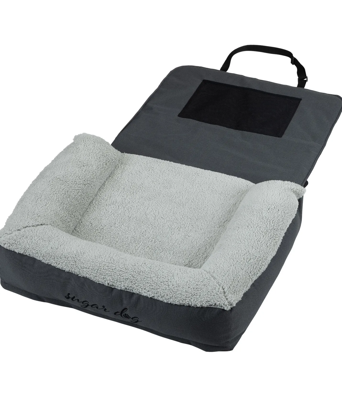 sugar dog Coussin siège-auto pour chien Maine gris nuage New